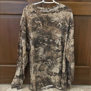 NWOT Redhead Men's Brown Camouflage Long Sleeve Shirt